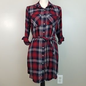 Flannel Tunic Dress